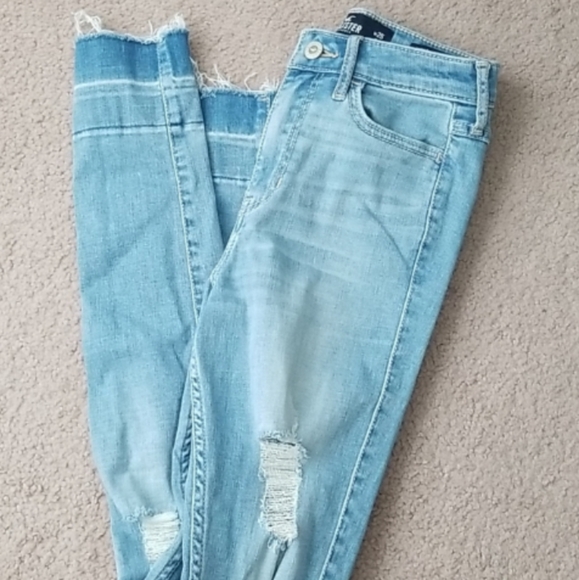 Hollister Denim - Hollister High-Rise Super Skinny Distressed Jeans